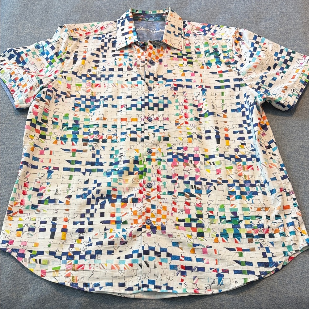 Robert Graham Colorful Checkered Men's Shirt